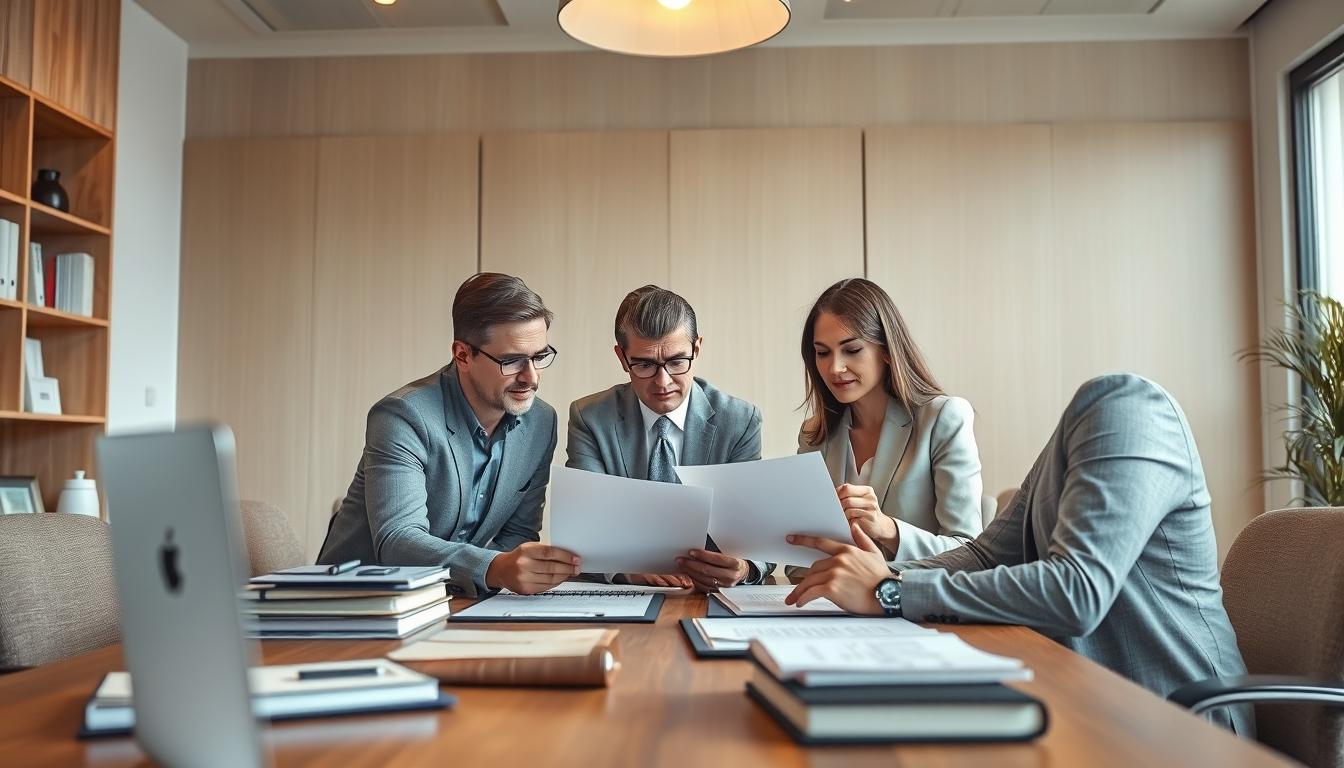 Business agreement signing